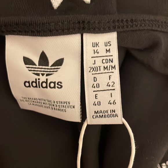 Adidas Black Bodysuit with White Stripes - Picture 11 of 15